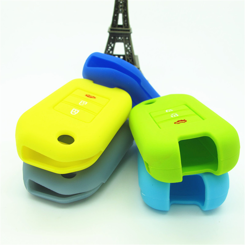 本田3鍵無標(biāo)硅膠鑰匙套