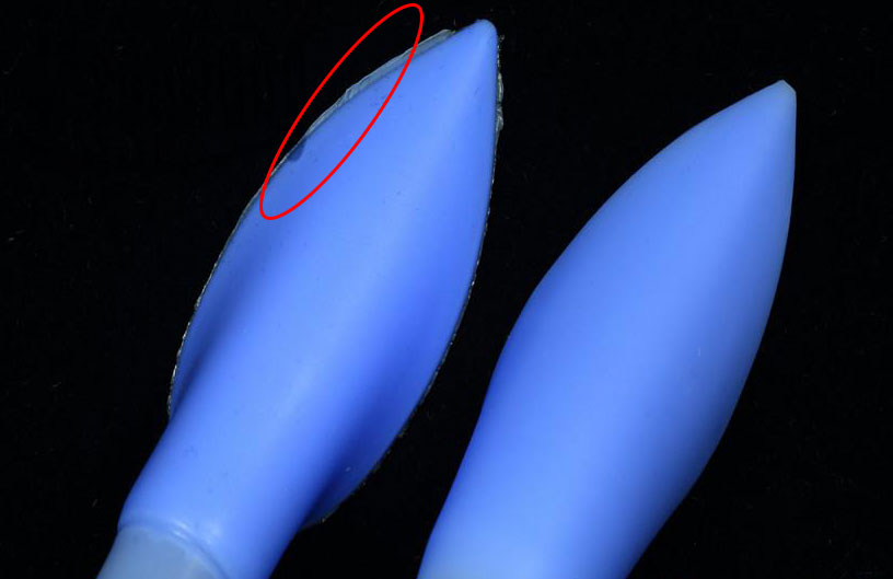 硅膠毛邊與無(wú)毛邊對(duì)比